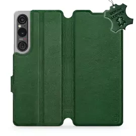 Phone Case Sony Xperia 1 V - Design Green Leather