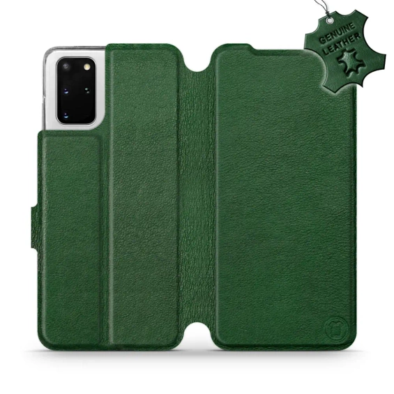 Hülle für Samsung Galaxy S20 Plus - Farbe Green Leather