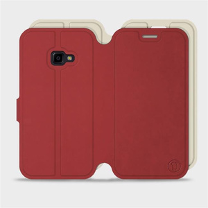 Phone Case Samsung Galaxy Xcover 4 - Design Dark Red with Platinum