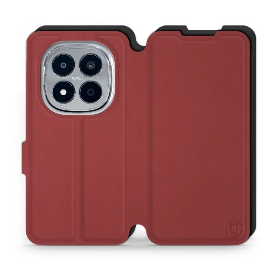 Phone Case Xiaomi Redmi Note 15 Pro 5G - Design Dark Red with Black