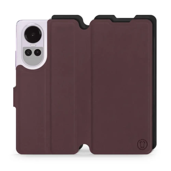 Phone Case OPPO Reno 10 Pro 5G - Design Burgundy with Black