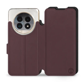 Hülle für Realme 13 Pro Plus - Farbe Burgund mit Schwarz