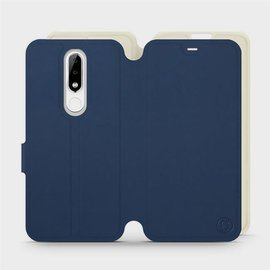 Phone Case Nokia 5.1 Plus - Design Navy with Platinum