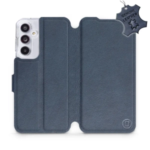 Phone Case Samsung Galaxy A55 5G - Design Blue Leather