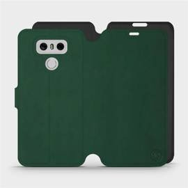 Etui Soft Touch do LG G6 - wzór Miejska zieleń z czernią