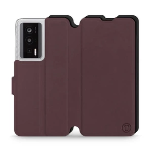 Phone Case Xiaomi POCO F5 Pro - Design Burgundy with Black
