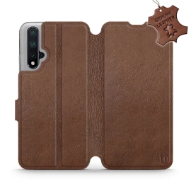 Phone Case Huawei Nova 5T - Design Brown Leather