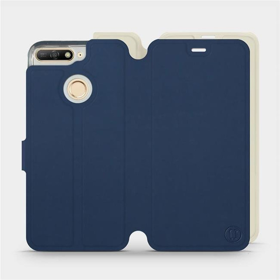 Phone Case Huawei Honor 7A - Design Navy with Platinum