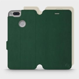 Phone Case Xiaomi Mi A1 - Design Green with Platinum