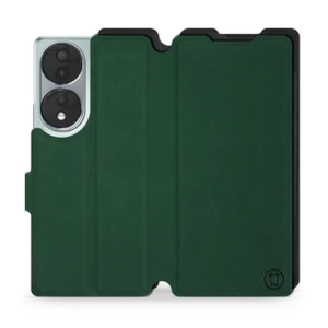 Etui Soft Touch do Huawei Honor 70 - wzór Miejska zieleń z czernią