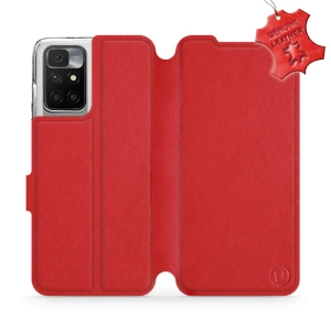 Hülle für Xiaomi Redmi 10 - Farbe Red Leather