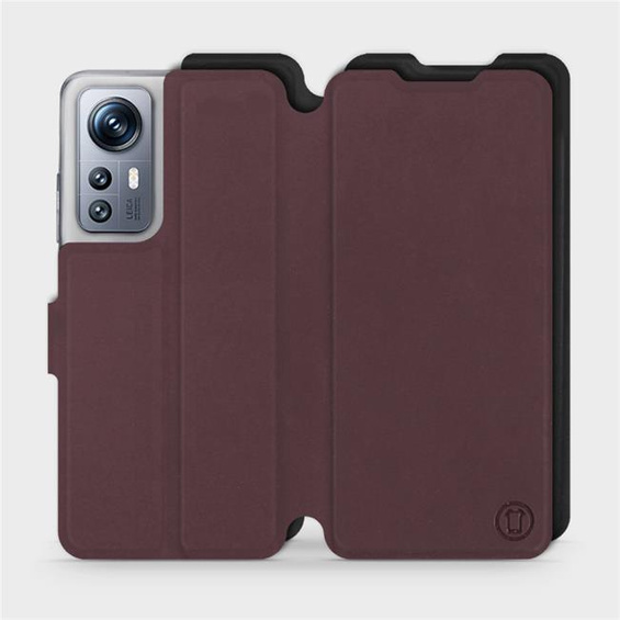 Phone Case Xiaomi 12S - Design Burgundy with Black