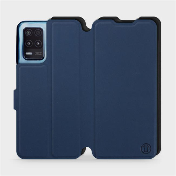 Etui Soft Touch do Realme 8 5G - wzór Głęboki granat z czernią