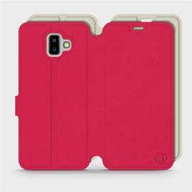 Phone Case Samsung Galaxy J6 Plus 2018 - Design Red with Platinum