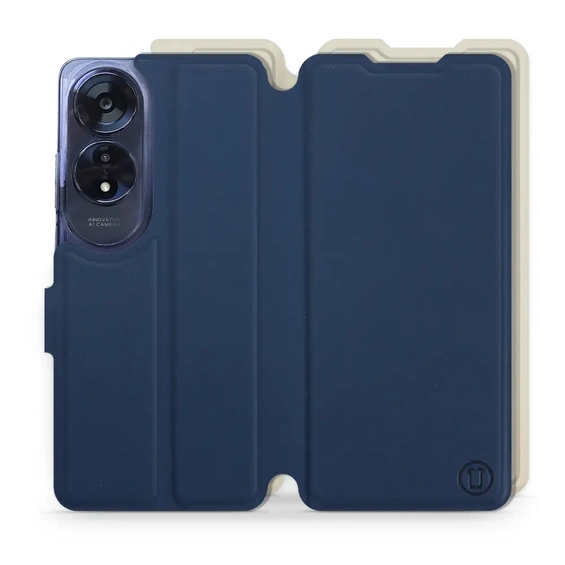 Phone Case OPPO A60 - Design Navy with Platinum