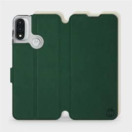 Phone Case Motorola Moto E20 - Design Green with Platinum