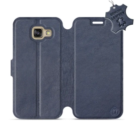 Phone Case Samsung Galaxy A3 2016 - Design Blue Leather