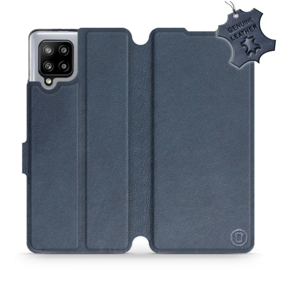 Phone Case Samsung Galaxy A42 - Design Blue Leather