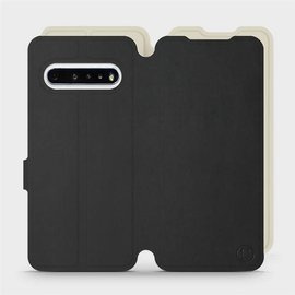 Phone Case LG V60 ThinQ 5G - Design Black with Platinum