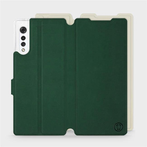 Phone Case LG Velvet - Design Green with Platinum