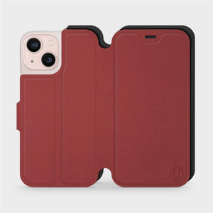 Phone Case Apple iPhone 13 mini - Design Dark Red with Black