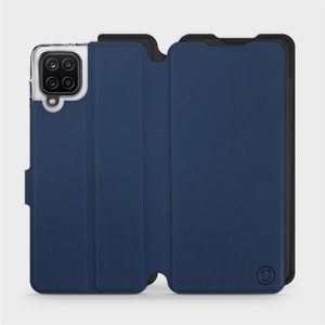 Phone Case Samsung Galaxy A12 - Design Navy with Black