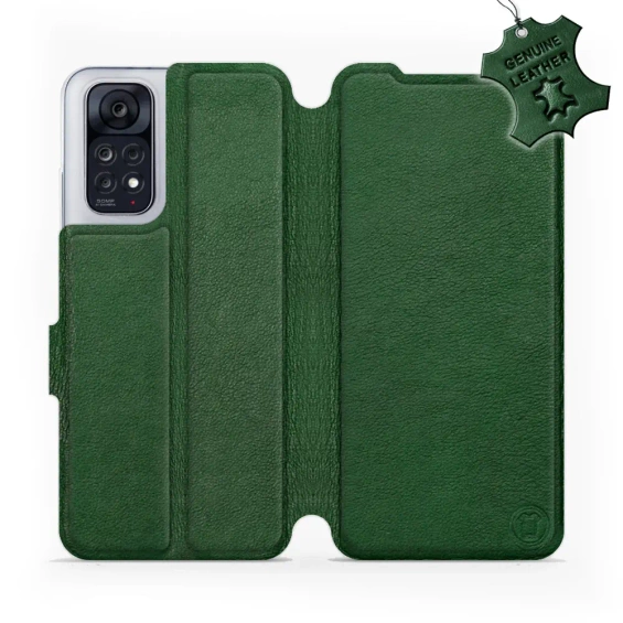 Phone Case Xiaomi POCO M4 Pro 4G - Design Green Leather