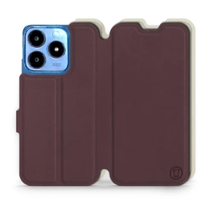 Etui Soft Touch do Realme C63 - wzór Matowy burgund z platyną