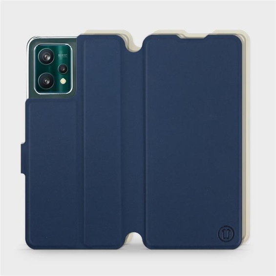 Etui Soft Touch do Realme 9 Pro - wzór Głęboki granat z platyną