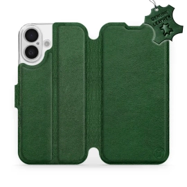 Phone Case Apple iPhone 16 - Design Green Leather
