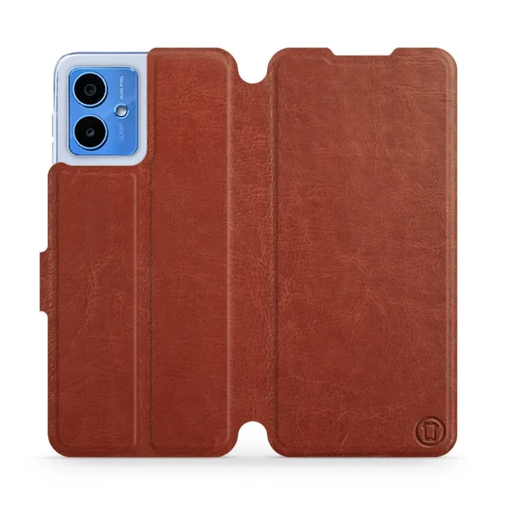 Phone Case Motorola Moto G14 - Design Brown&Orange