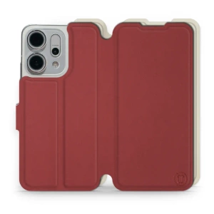 Phone Case OPPO Reno 14 5G - Design Dark Red with Platinum