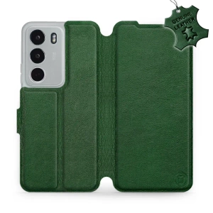Hülle für Realme C71 - Farbe Green Leather