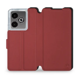 Hülle für Realme GT 7 - Farbe Dunkelrot mit Schwarz