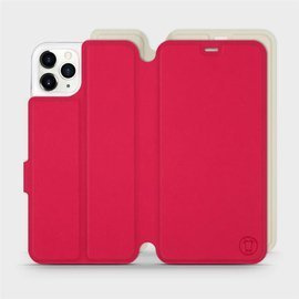 Etui Soft Touch do Apple iPhone 11 Pro Max - wzór Żywa czerwień z platyną