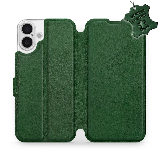 Hülle für Apple iPhone 16 Plus - Farbe Green Leather