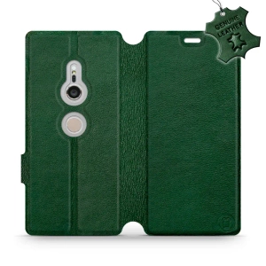 Phone Case Sony Xperia XZ2 - Design Green Leather