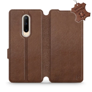 Phone Case OnePlus 7 Pro - Design Brown Leather