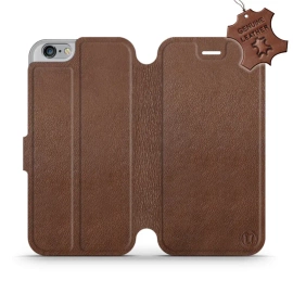 Phone Case Apple iPhone 6 - Design Brown Leather