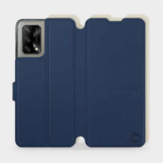 Phone Case OPPO A74 - Design Navy with Platinum