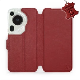 Phone Case Huawei Pura 70 Ultra - Design Dark Red Leather