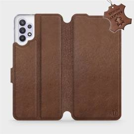 Phone Case Samsung Galaxy A32 5G - Design Brown Leather