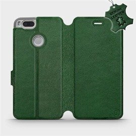 Phone Case Xiaomi Mi A1 - Design Green Leather