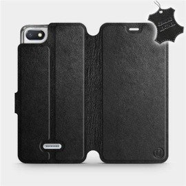 Hülle für Xiaomi Redmi 6A - Farbe Black Leather