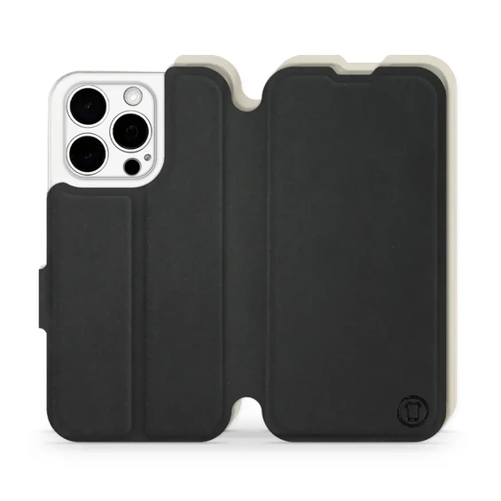 Phone Case Apple iPhone 15 Pro - Design Black with Platinum