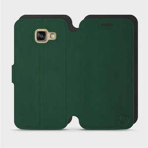 Etui Soft Touch do Samsung Galaxy A3 2016 - wzór Miejska zieleń z czernią