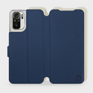 Phone Case Xiaomi Redmi Note 10 - Design Navy with Platinum