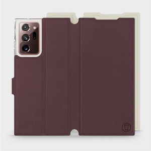Phone Case Samsung Galaxy Note 20 Ultra - Design Burgundy with Platinum