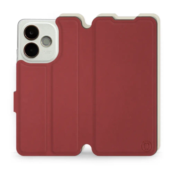 Phone Case OPPO A5 Pro 5G - Design Dark Red with Platinum