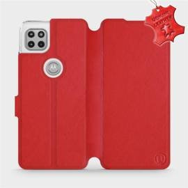 Phone Case Motorola Moto G 5G - Design Red Leather